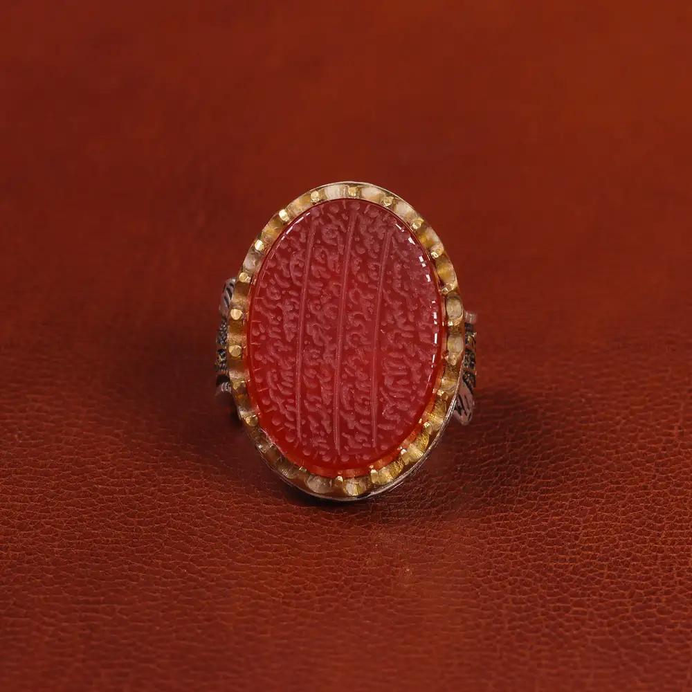 انگشتر عقیق یمن مردانه کد 20858