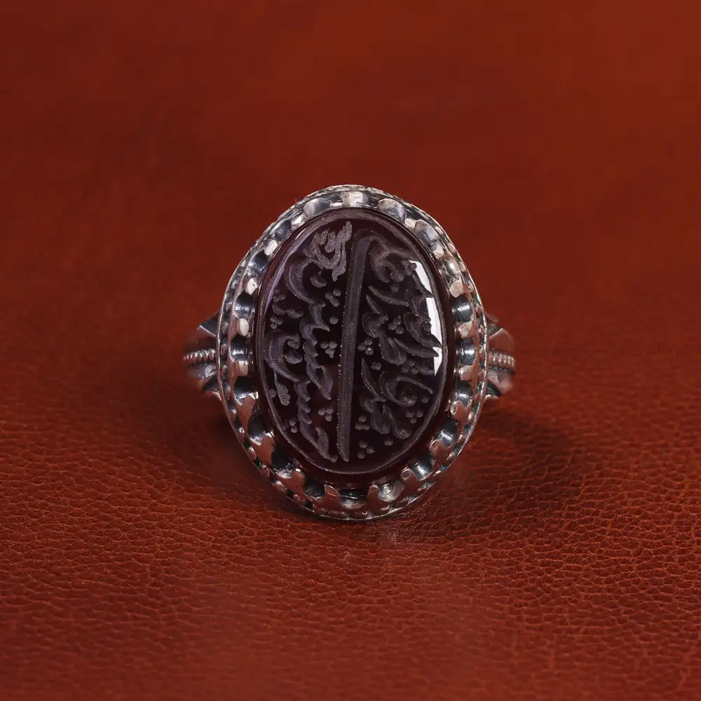 انگشتر عقیق یمن مردانه کد 20867