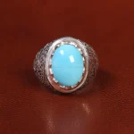 انگشتر فيروزه عجمی مردانه کد 20876