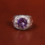 انگشتر آمیتیست مردانه کد 20880