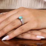 انگشتر فیروزه شجری زنانه کد 20881