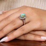 انگشتر فیروزه شجری زنانه کد 20882