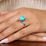 انگشتر فیروزه شجری زنانه کد 20883