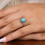 انگشتر فیروزه شجری زنانه کد 20888