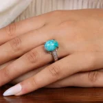 انگشتر فیروزه شجری زنانه کد 20889