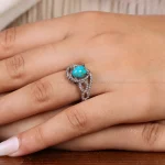 انگشتر فیروزه شجری زنانه کد 20890