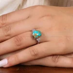 انگشتر فیروزه شجری زنانه کد 20900