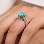 انگشتر فیروزه شجری زنانه کد 20913