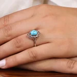 انگشتر فیروزه شجری زنانه کد 20923