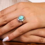 انگشتر فیروزه شجری زنانه کد 20942