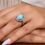 انگشتر فیروزه شجری زنانه کد 20951