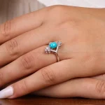 انگشتر فیروزه شجری زنانه کد 20961