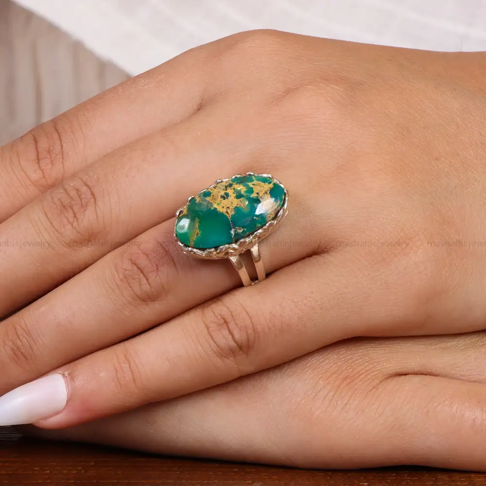 انگشتر فیروزه شجری زنانه کد 20964