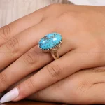 انگشتر فیروزه شجری زنانه کد 20966