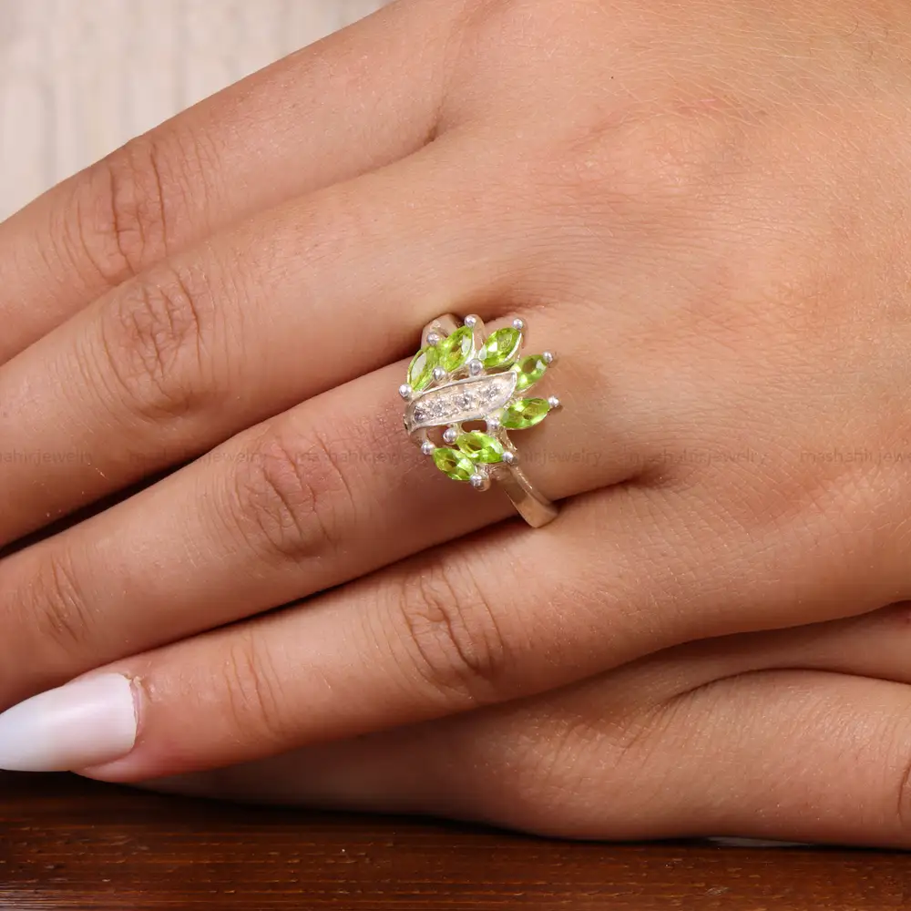 انگشتر زبرجد زنانه کد 20979