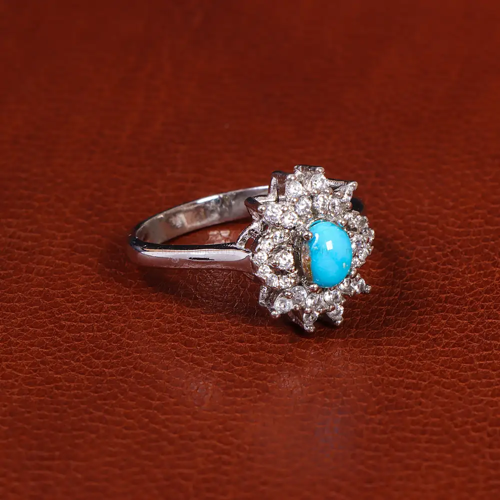 نیم ست فیروزه زنانه کد 21048