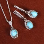 نیم ست فیروزه زنانه کد 21049