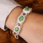دستبند فیروزه زنانه کد 21084