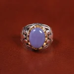 انگشتر عقیق سوسنی مردانه کد 21123