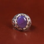 انگشتر عقیق سوسنی مردانه کد 21124