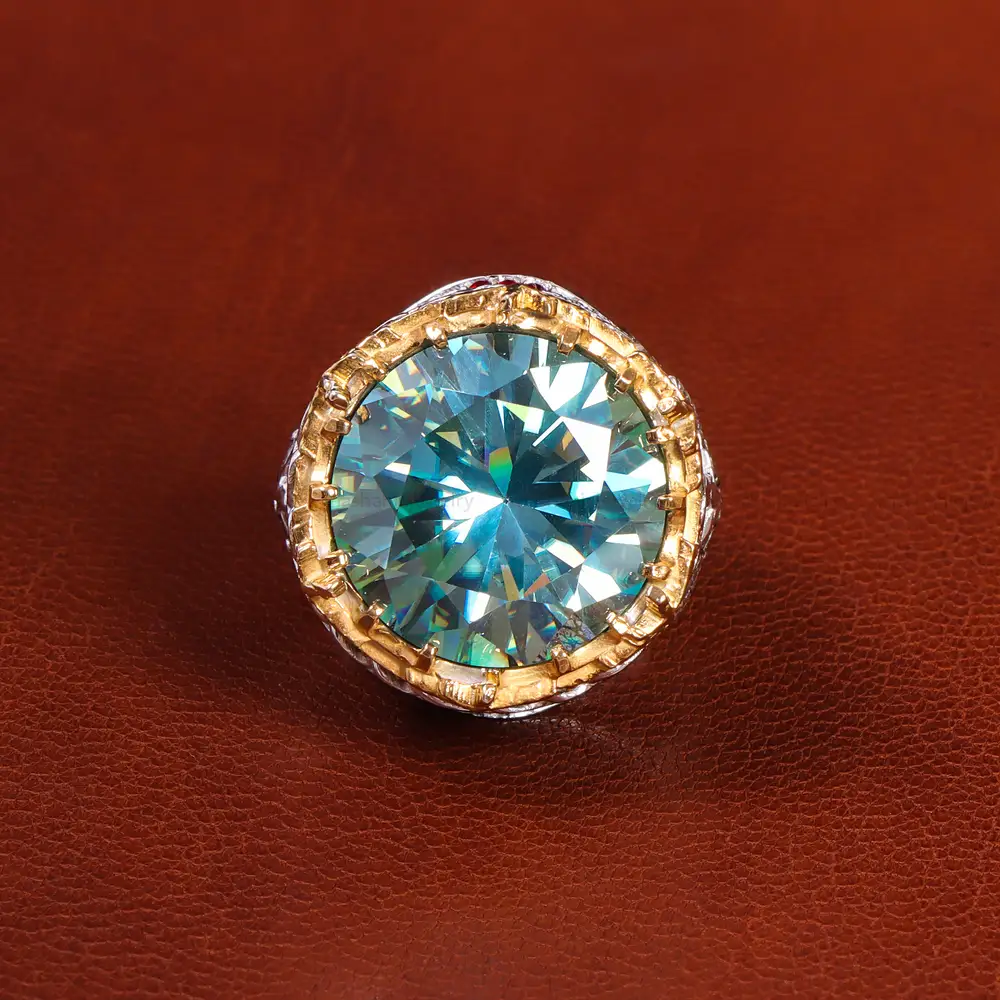 انگشتر موزانایت مردانه کد 21149