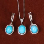 نیم ست فیروزه زنانه کد 21164