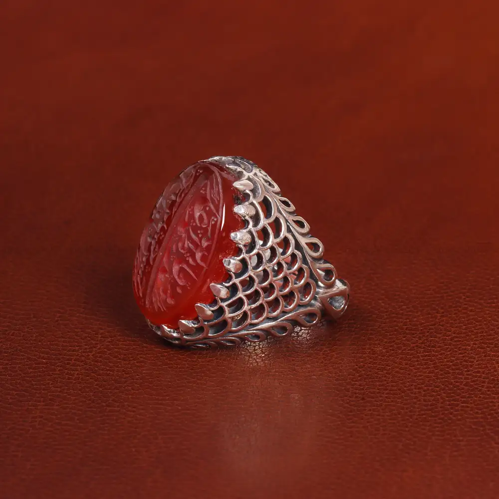 انگشتر عقیق یمن مردانه کد 20852