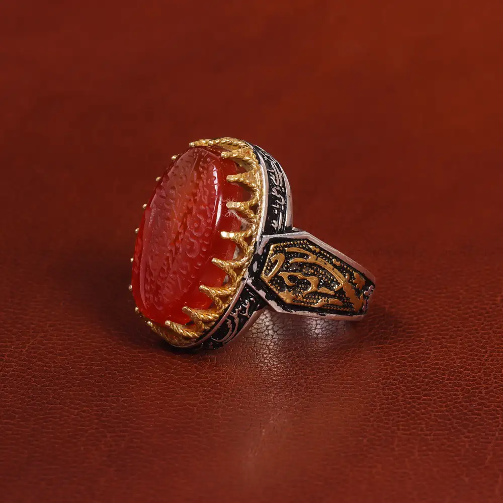 انگشتر عقیق یمن مردانه کد 20853