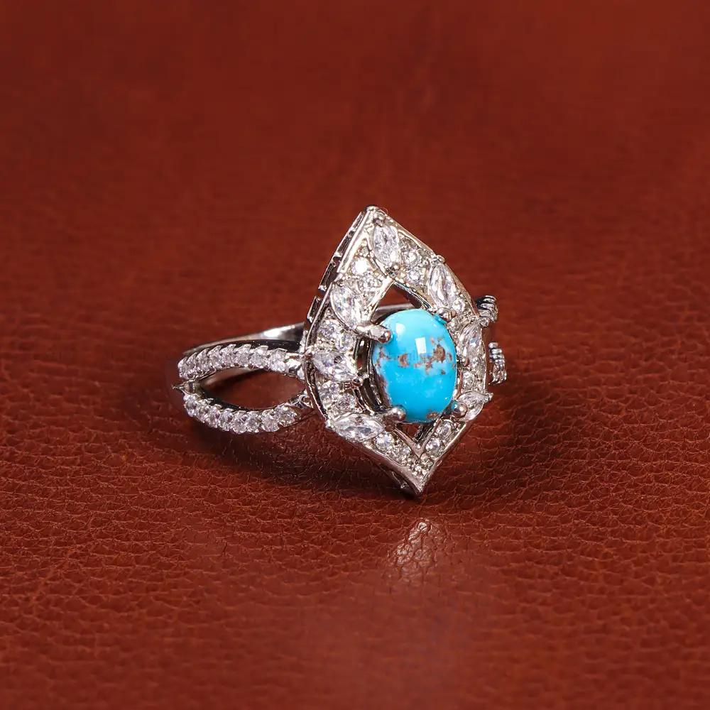 نیم ست فیروزه زنانه کد 21045