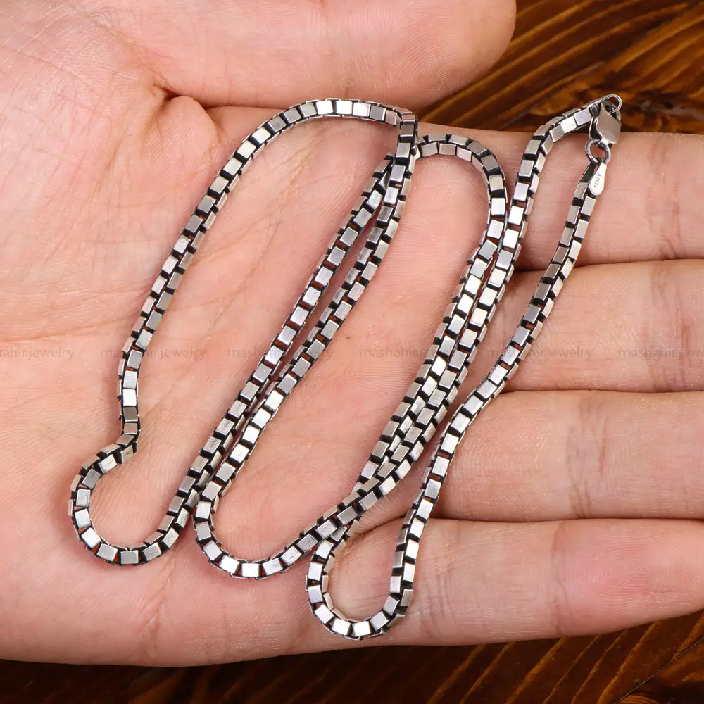 زنجیر نقره کد 21215