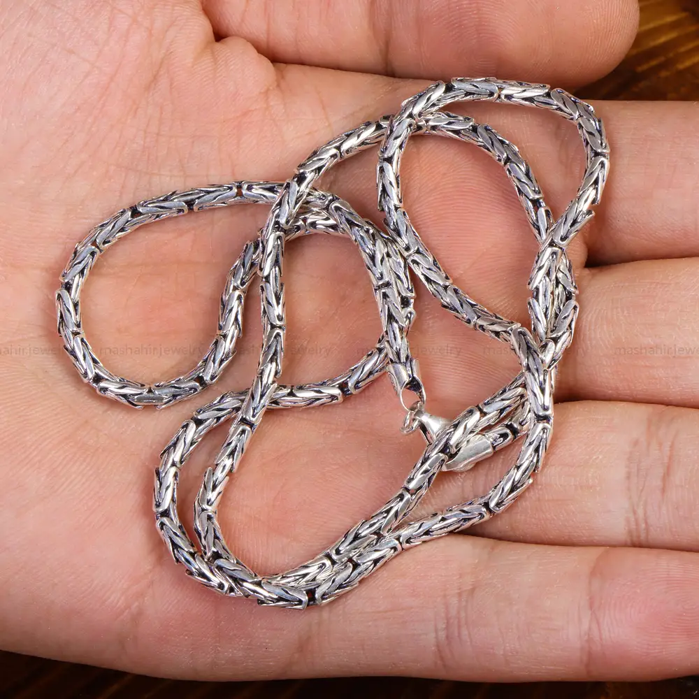 زنجیر نقره کد 21216