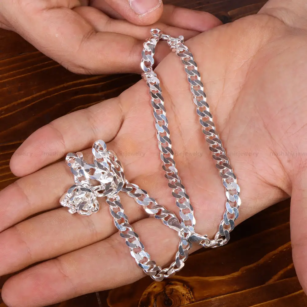 زنجیر نقره کد 21218