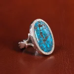 انگشتر فیروزه شجری مردانه کد 21229