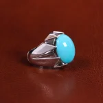 انگشتر فيروزه عجمی مردانه کد 21230