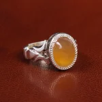 انگشتر عقیق یمن مردانه کد 21331