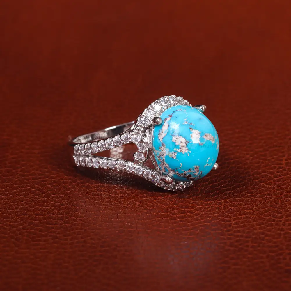 انگشتر فیروزه شجری زنانه کد 21463