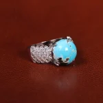 انگشتر فیروزه شجری زنانه کد 21466