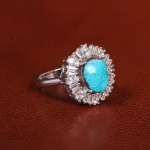 انگشتر فیروزه شجری زنانه کد 21480