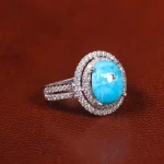 انگشتر فیروزه شجری زنانه کد 21484