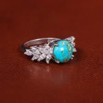 انگشتر فیروزه شجری زنانه کد 21505