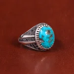 انگشتر فیروزه شجری مردانه کد 21536