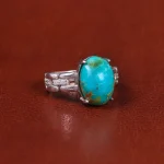 انگشتر فیروزه شجری زنانه کد 21576