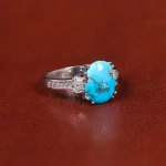 انگشتر فیروزه شجری زنانه کد 21578