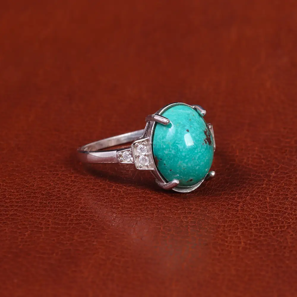 انگشتر فیروزه شجری زنانه کد 21585