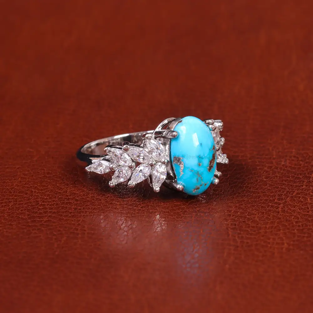 انگشتر فیروزه شجری زنانه کد 21604