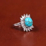 انگشتر فیروزه شجری زنانه کد 21608