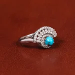 انگشتر فیروزه شجری زنانه کد 21615
