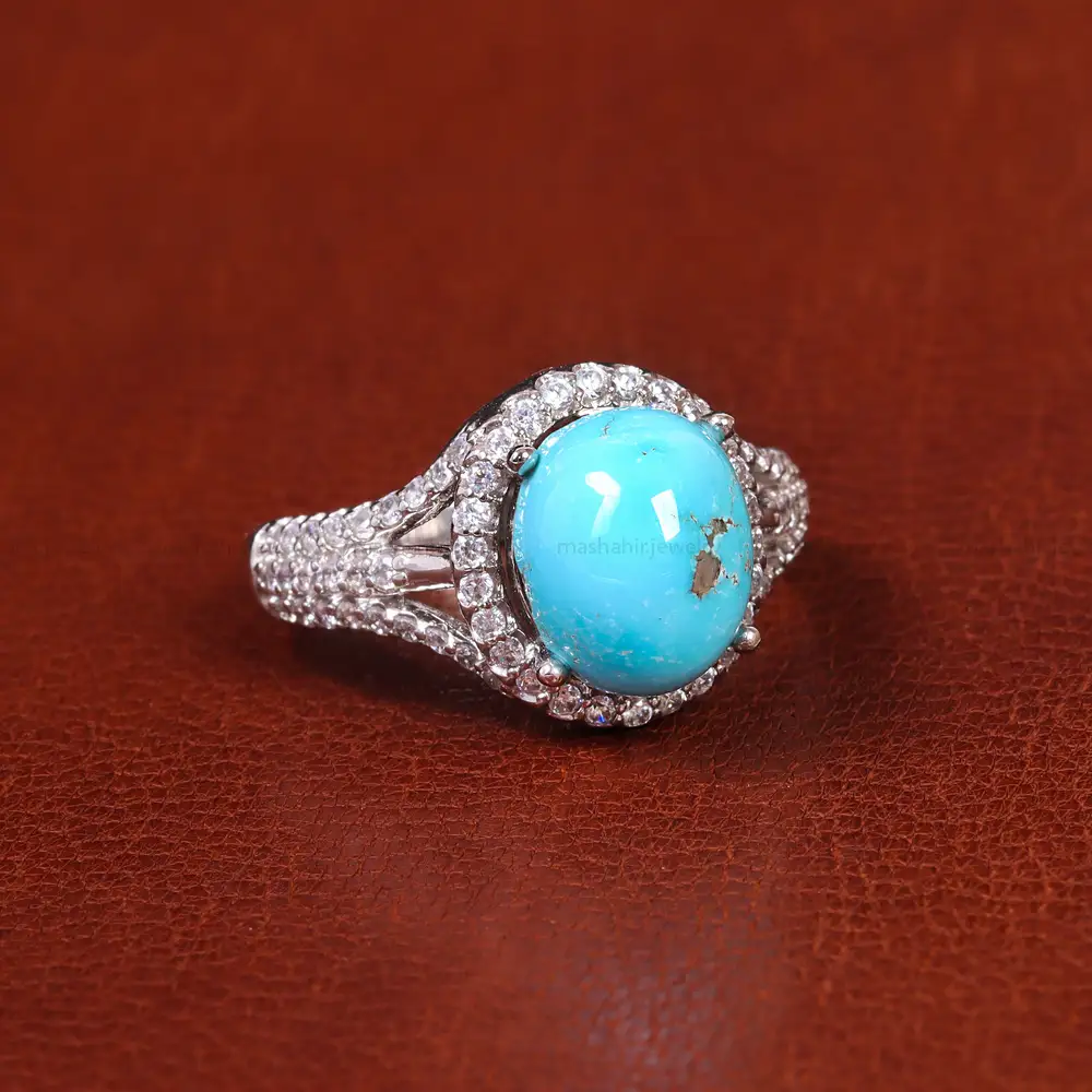انگشتر فیروزه شجری زنانه کد 21625