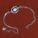 دستبند فیروزه زنانه کد 21759