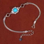 دستبند فیروزه زنانه کد 21775